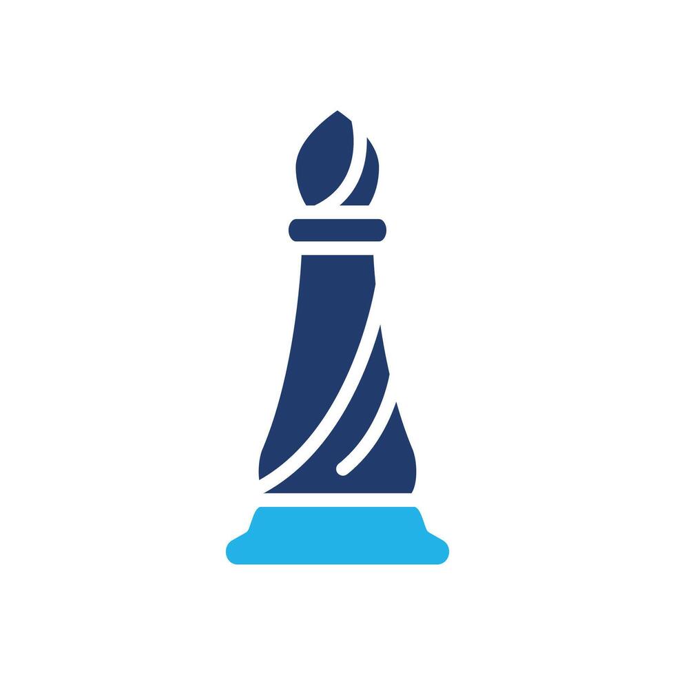 bishop chess colored icon design good for web or mobile app vector