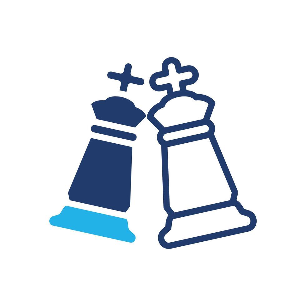 draw in chess colored icon design good for web or mobile app vector