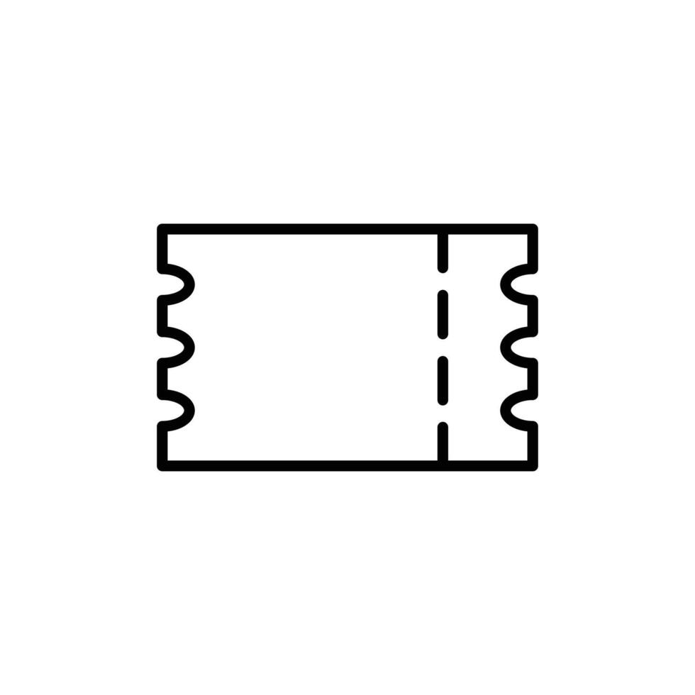 ticket outline icon design good for web or mobile app vector