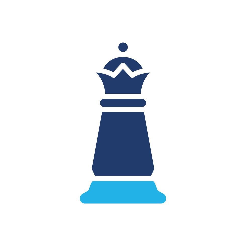queen chess colored icon design good for web or mobile app vector