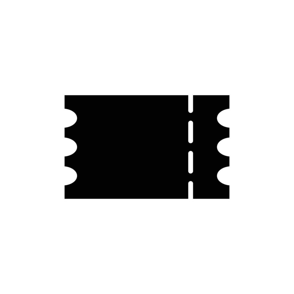 ticket solid icon design good for web or mobile app vector