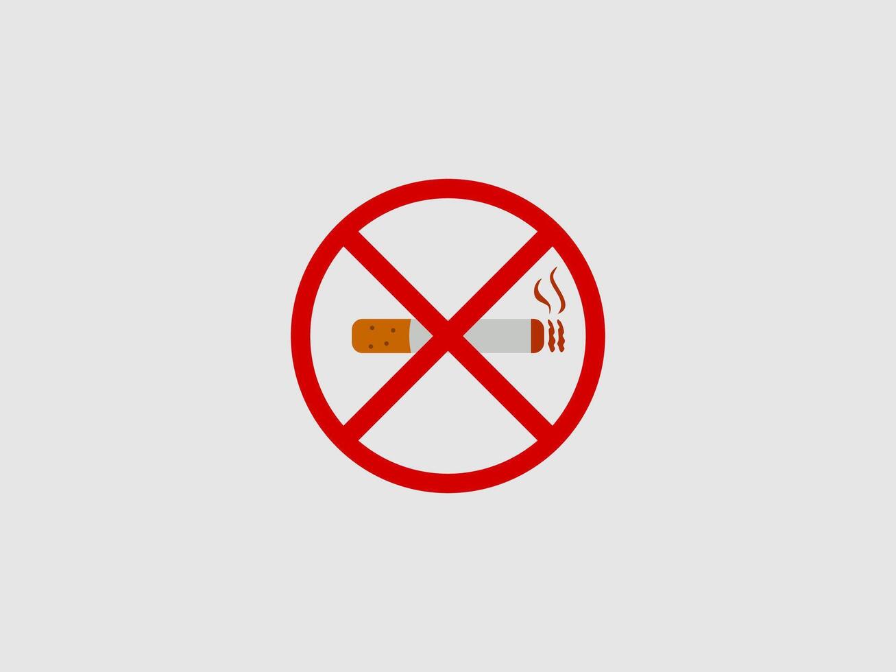 a universally recognized No Smoking symbol vector