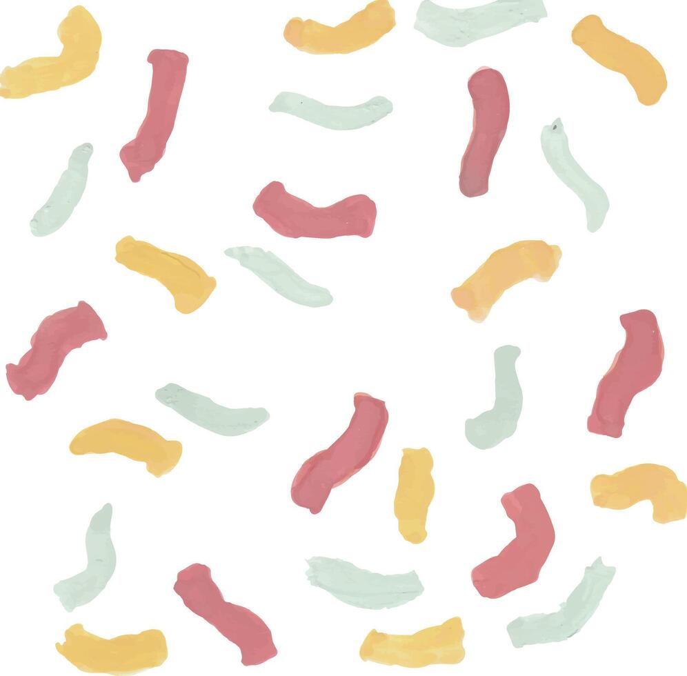 Colorful Abstract Brush Strokes vector