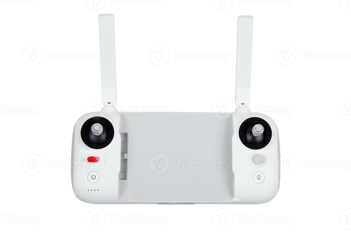 White drone remote controller with antennas photo