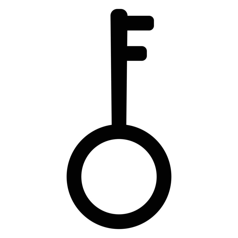 Vintage access key line art icon tor illustration vector