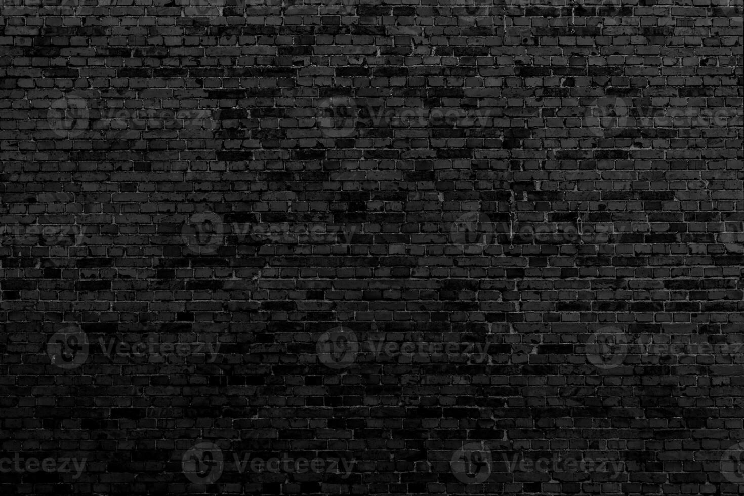 Black brick building wall. Interior of a modern loft. Background for design. photo
