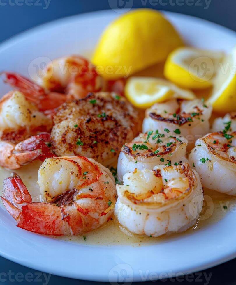 Pan-Seared Shrimp with Lemon and Parsley photo