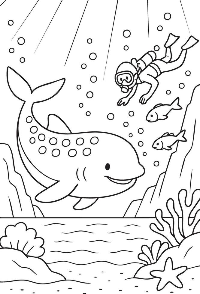 Ocean Fun and Friends vector