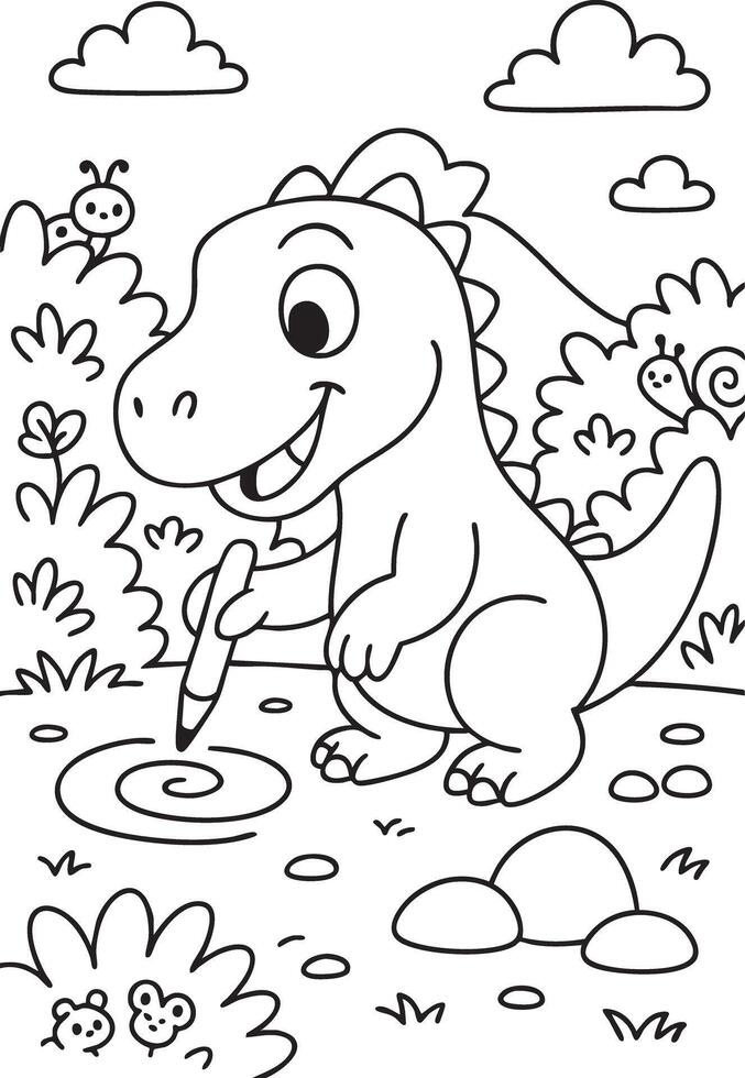 Rawrs and Colors for Little Kids vector