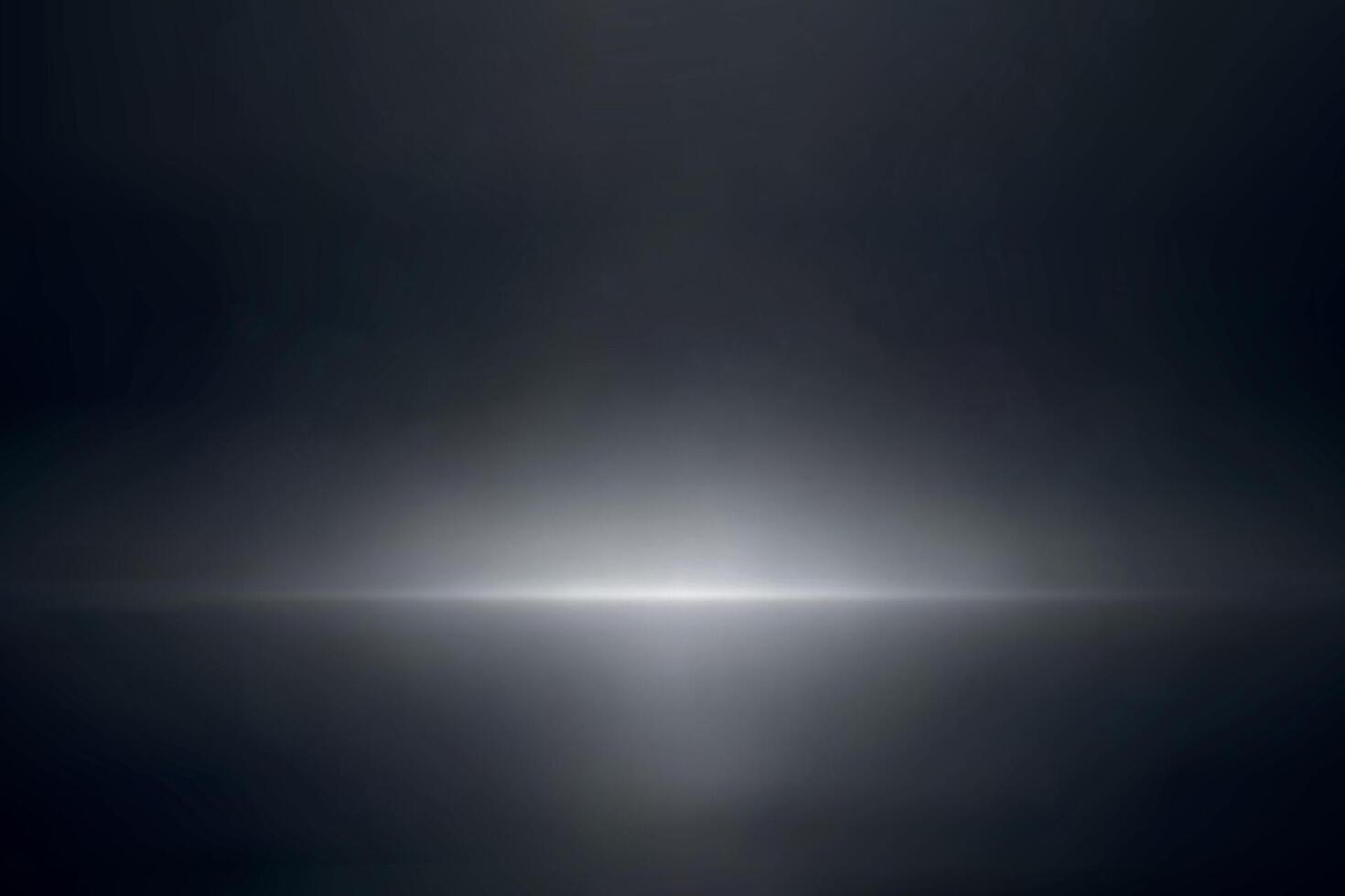 Soft horizontal light fade in dark black studio vector