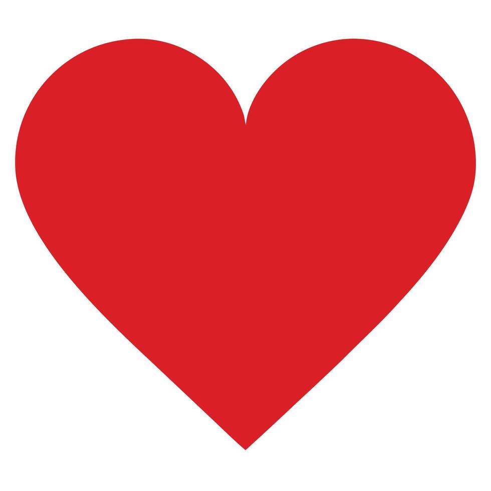 a red heart shape vector