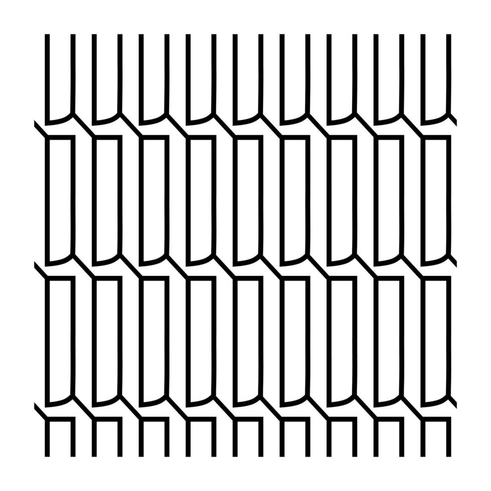 Seamless Number One Pattern in Bold Line Style vector