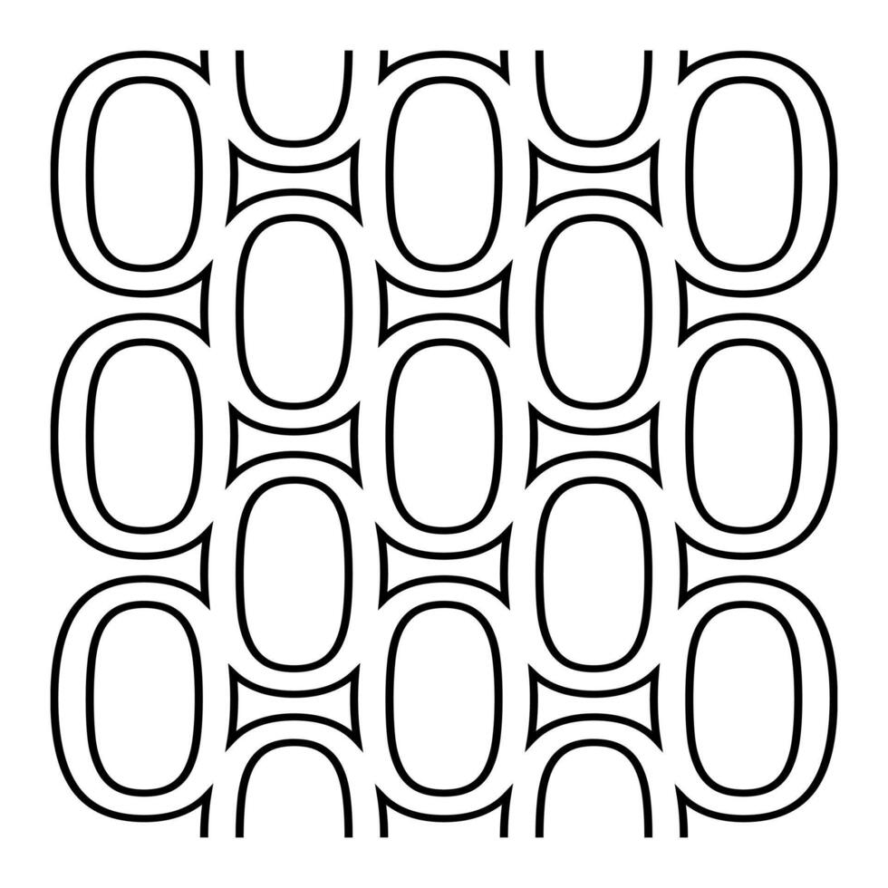 Seamless Repeating Pattern With Number Zero Typography vector