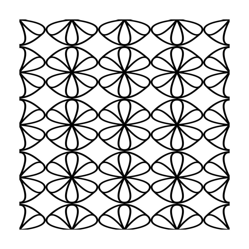Symmetrical Abstract Circle Grid Seamless Design vector