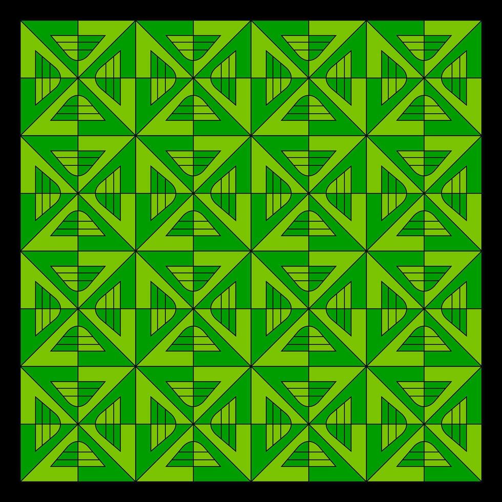 Angular Tribal Triangle Grid Seamless Pattern vector