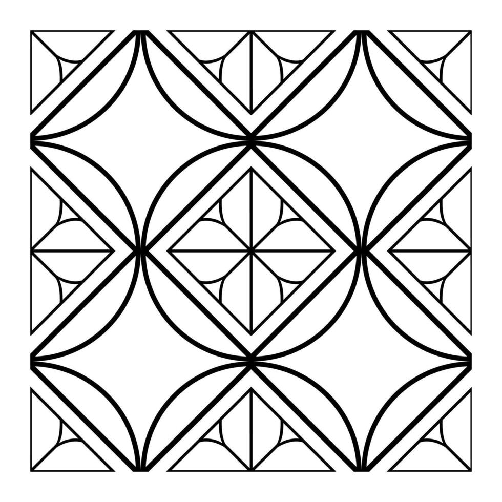 Layered Diamond and Square Seamless Pattern Art vector