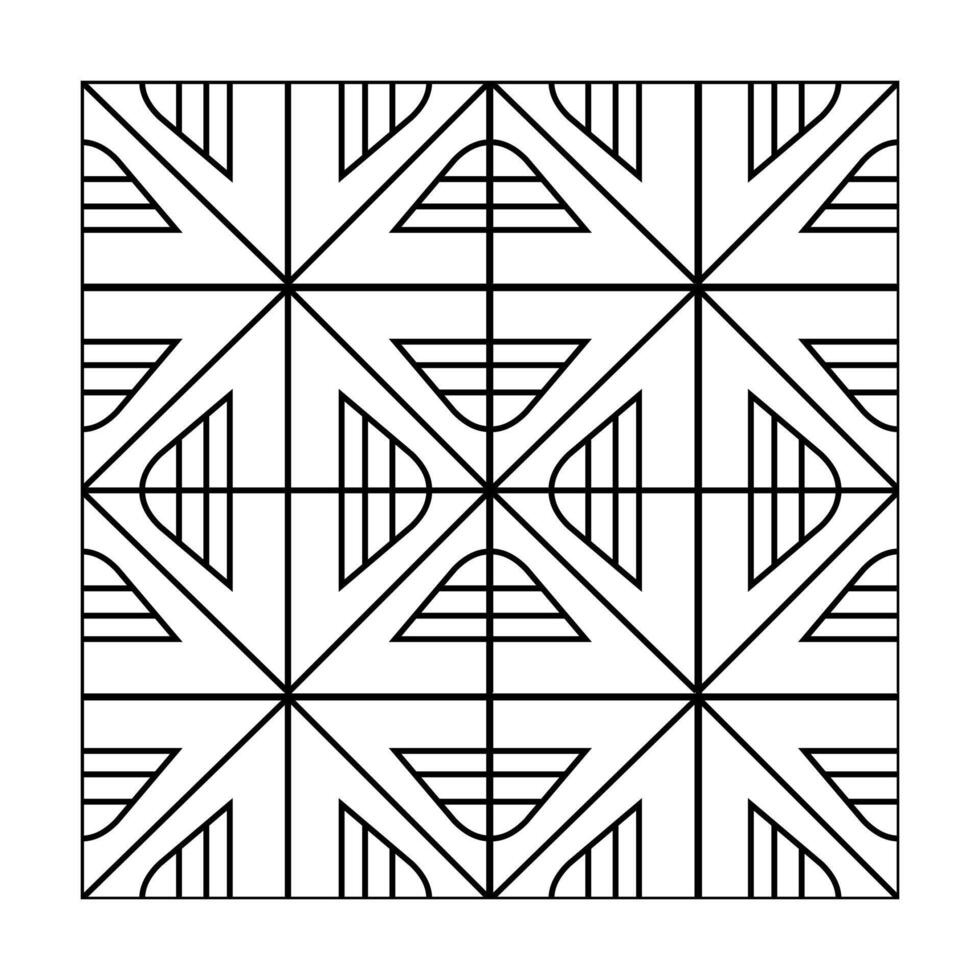 Triangular Optical Grid Seamless Pattern Design vector