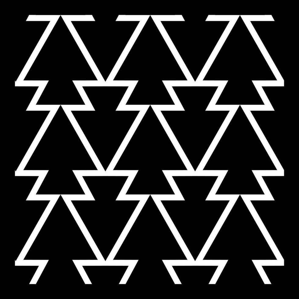 Bold Zigzag Triangle Stack Seamless Pattern Art vector