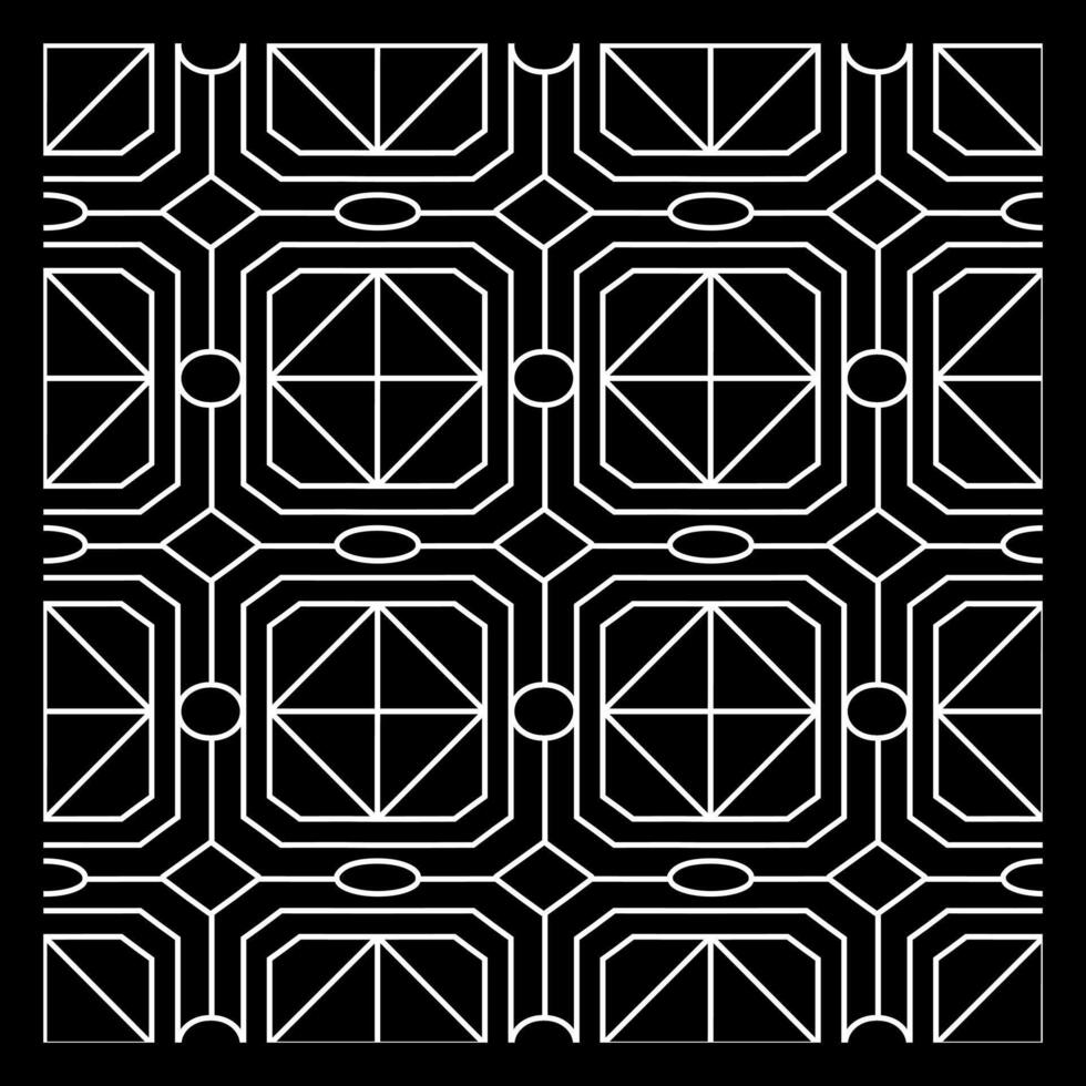 Geometric Square and Diamond Abstract Seamless Background vector