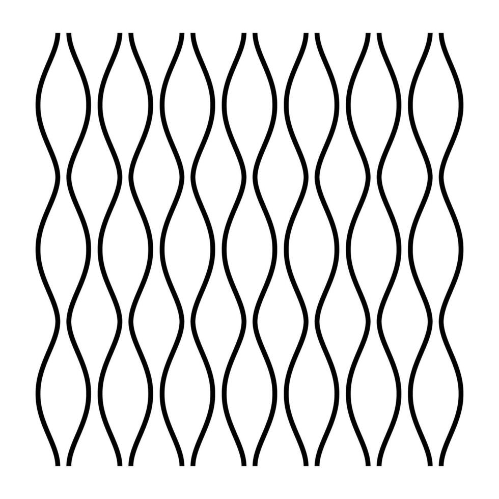 Vertical Waves Seamless Organic Grid Pattern vector