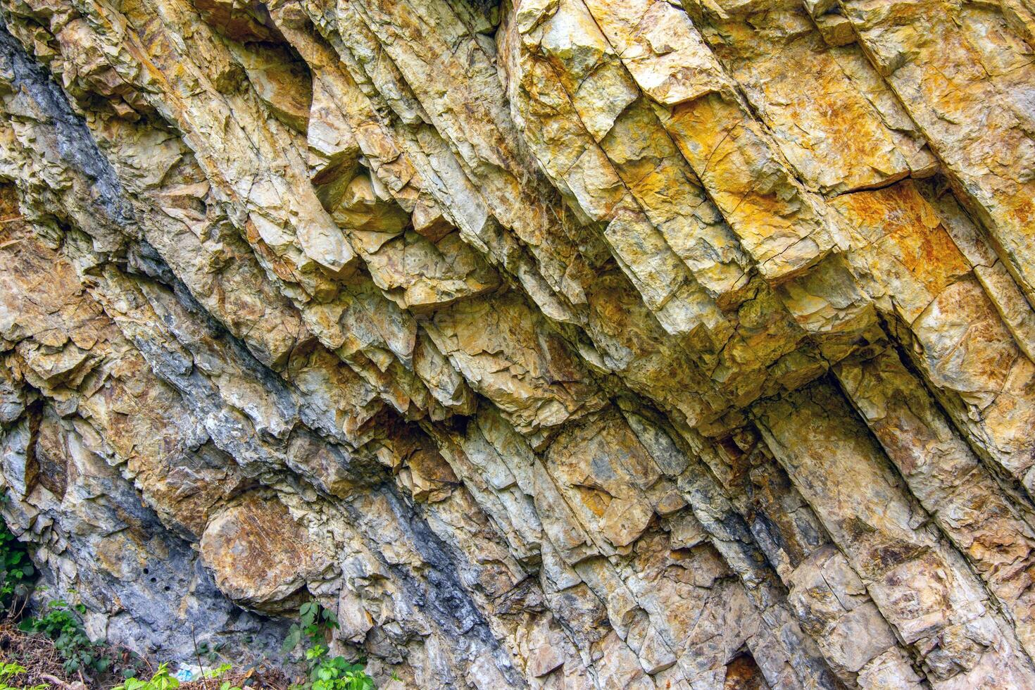 Detail from the Geological Outcrop with Cretaceous Rocks photo