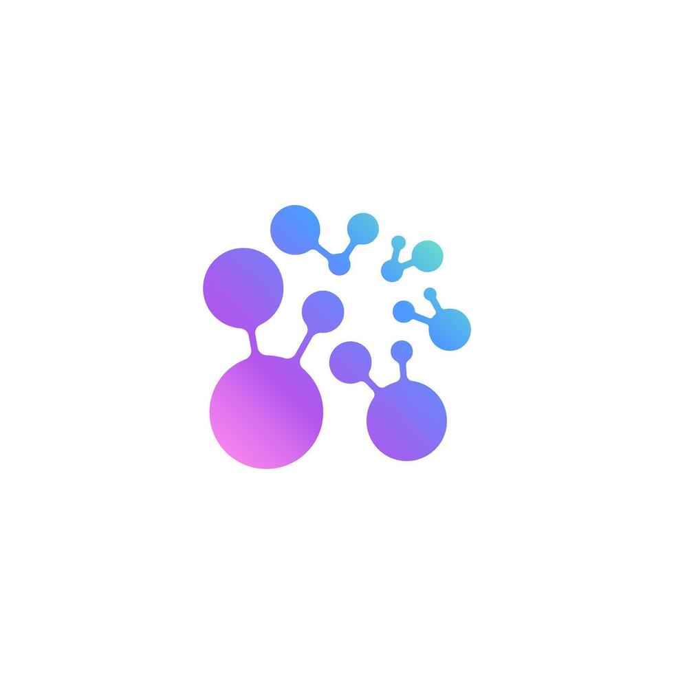 abstract molecule, bio splash, pharma, clinic logo, abstract water, floral neuron plasma circular. vector