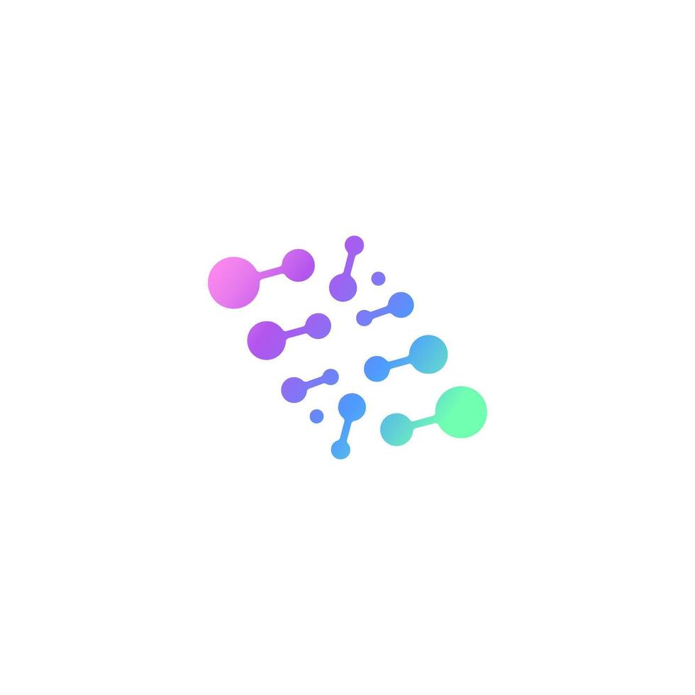 neuron Genetic logo design. Illustration graphic of DNA Gene Neuron Cell logo design vector