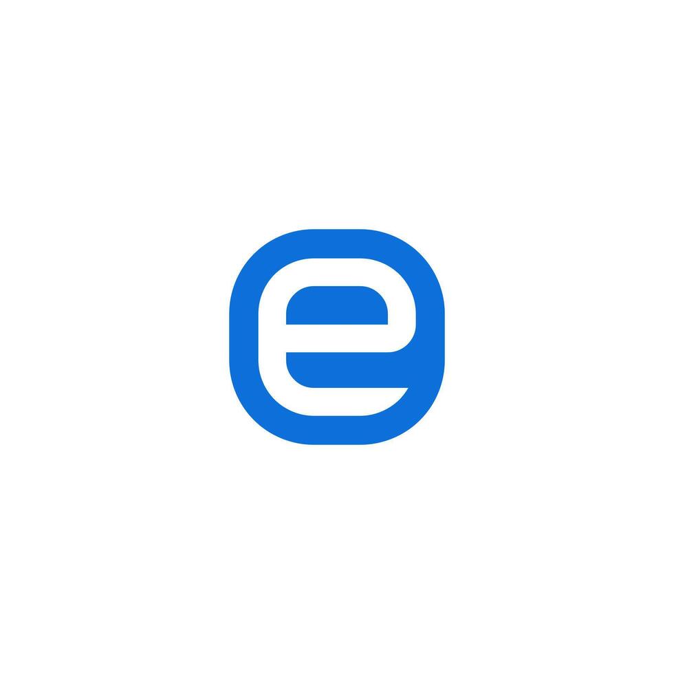 e letter monogram symbol. logo, icon vector