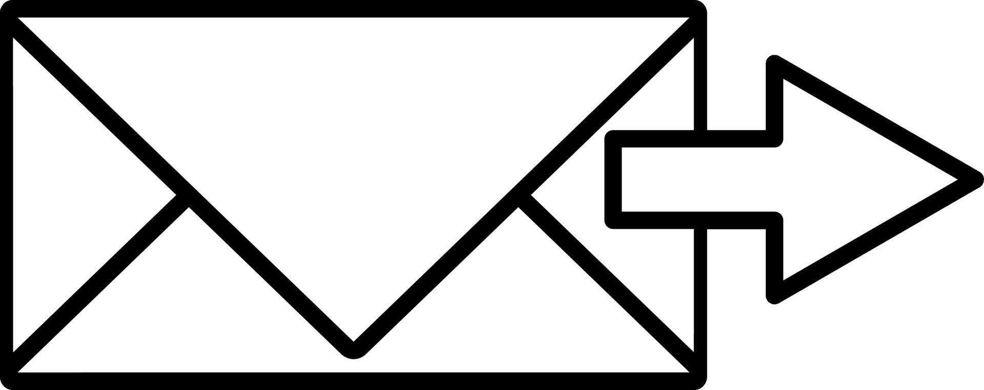outgoing mail icons vector