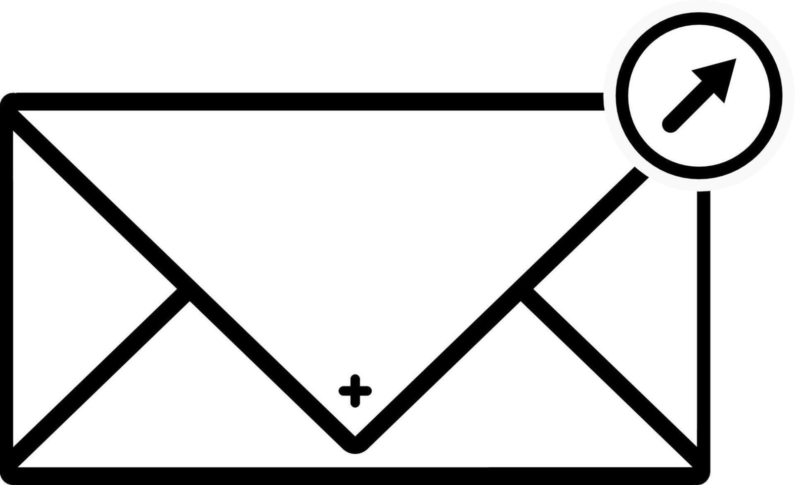 icon mail message vector