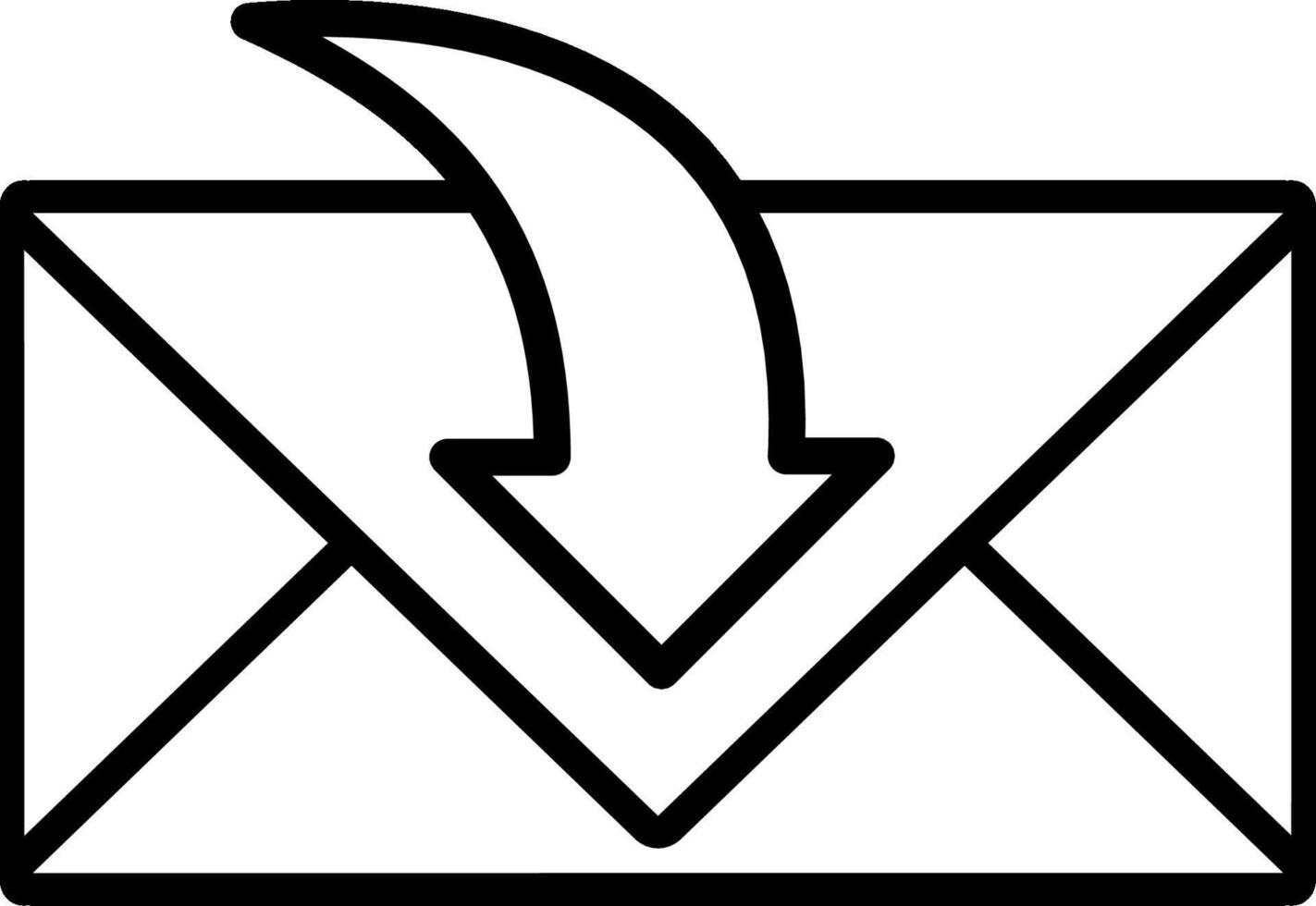icon reply mail flat style vector