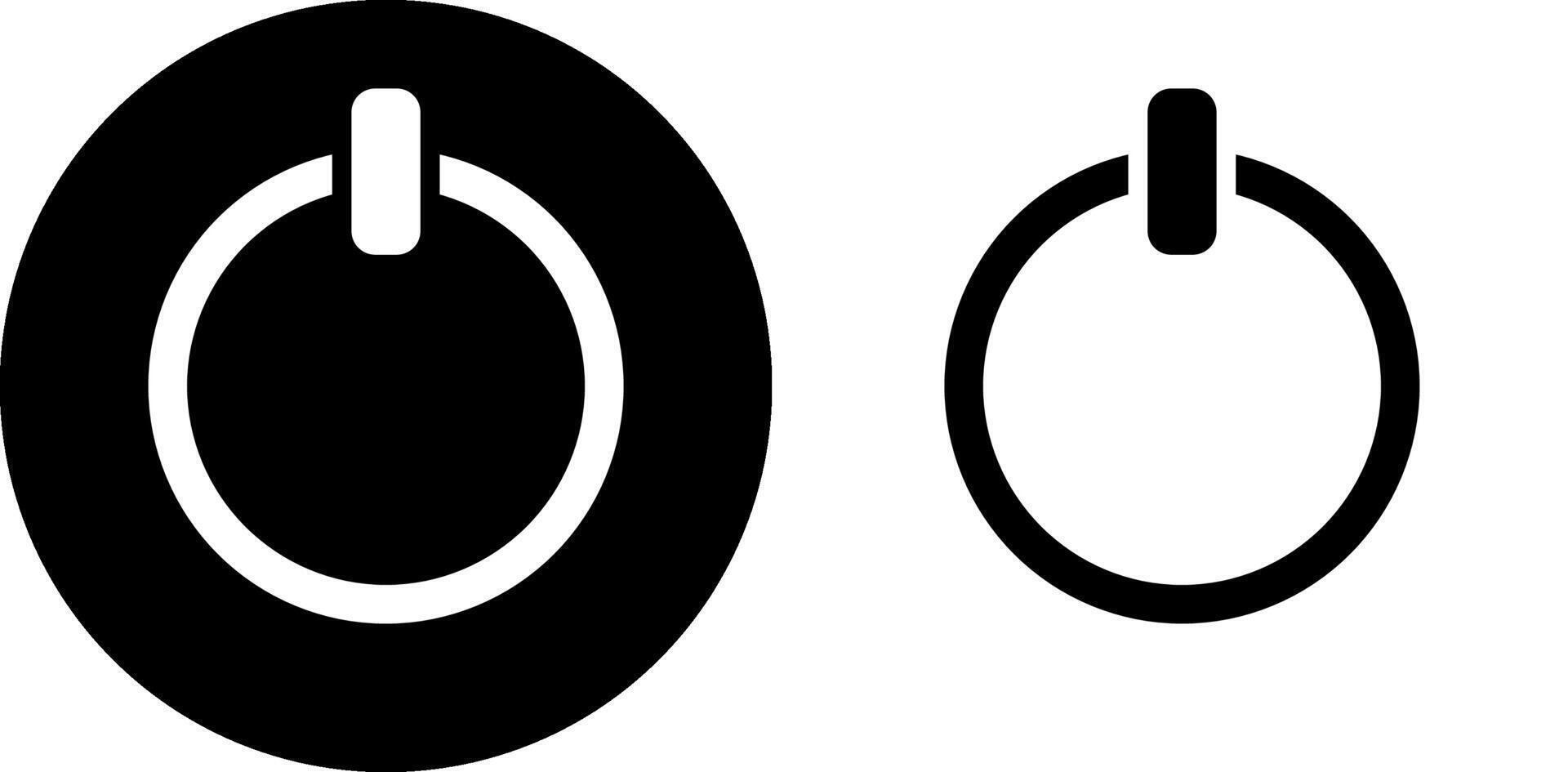 set off the power button icons vector