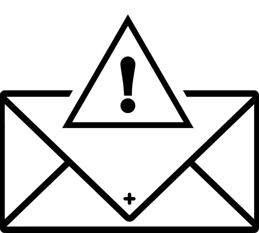 warning message icon vector
