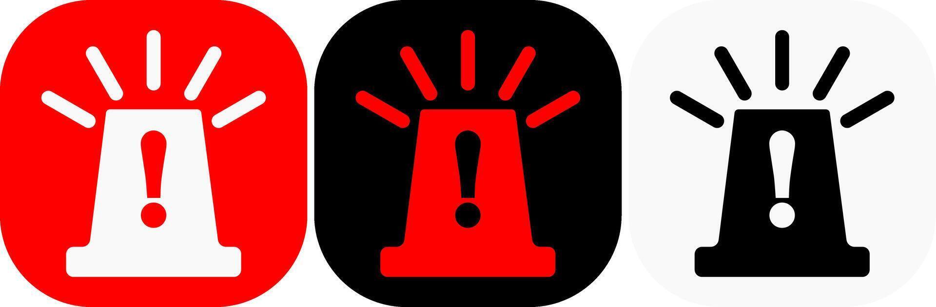 warning icon on white background vector