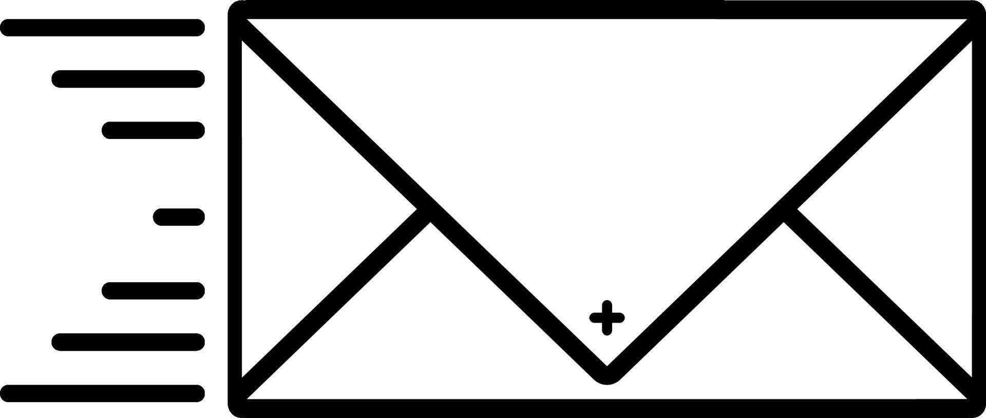 icon fast mail vector