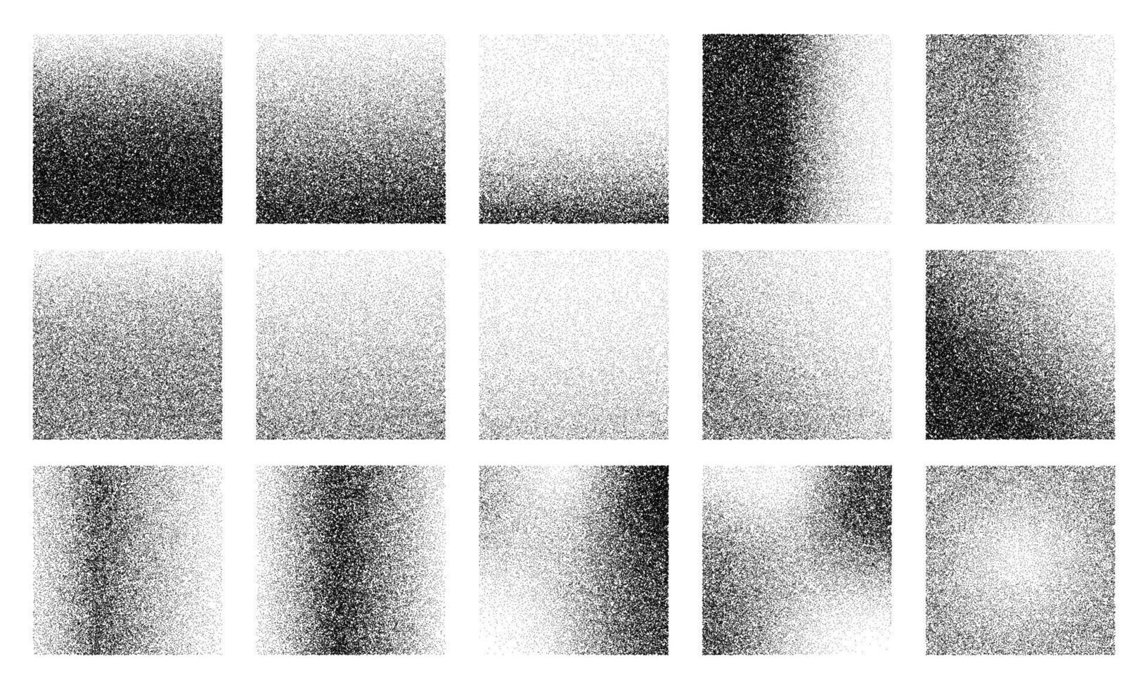 Square gradient noise grain, dot grainy background vector
