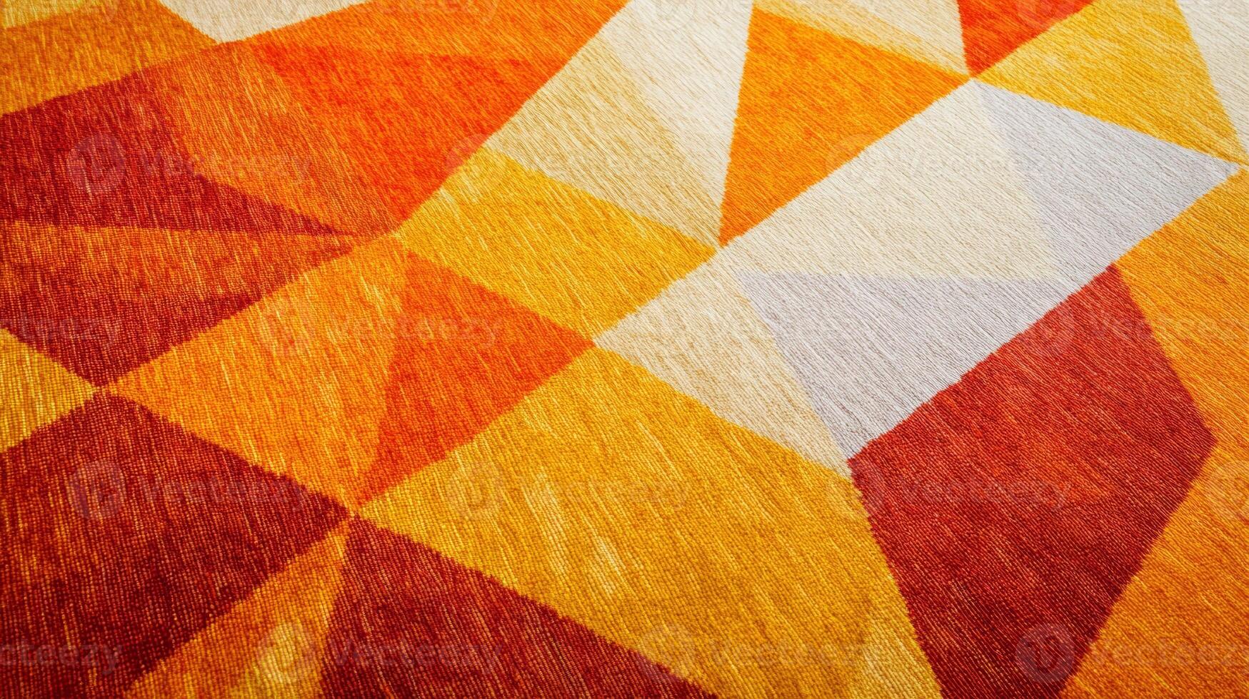 An abstract geometric pattern featuring warm shades of orange and yellow, creating a vibrant and modern visual experience photo