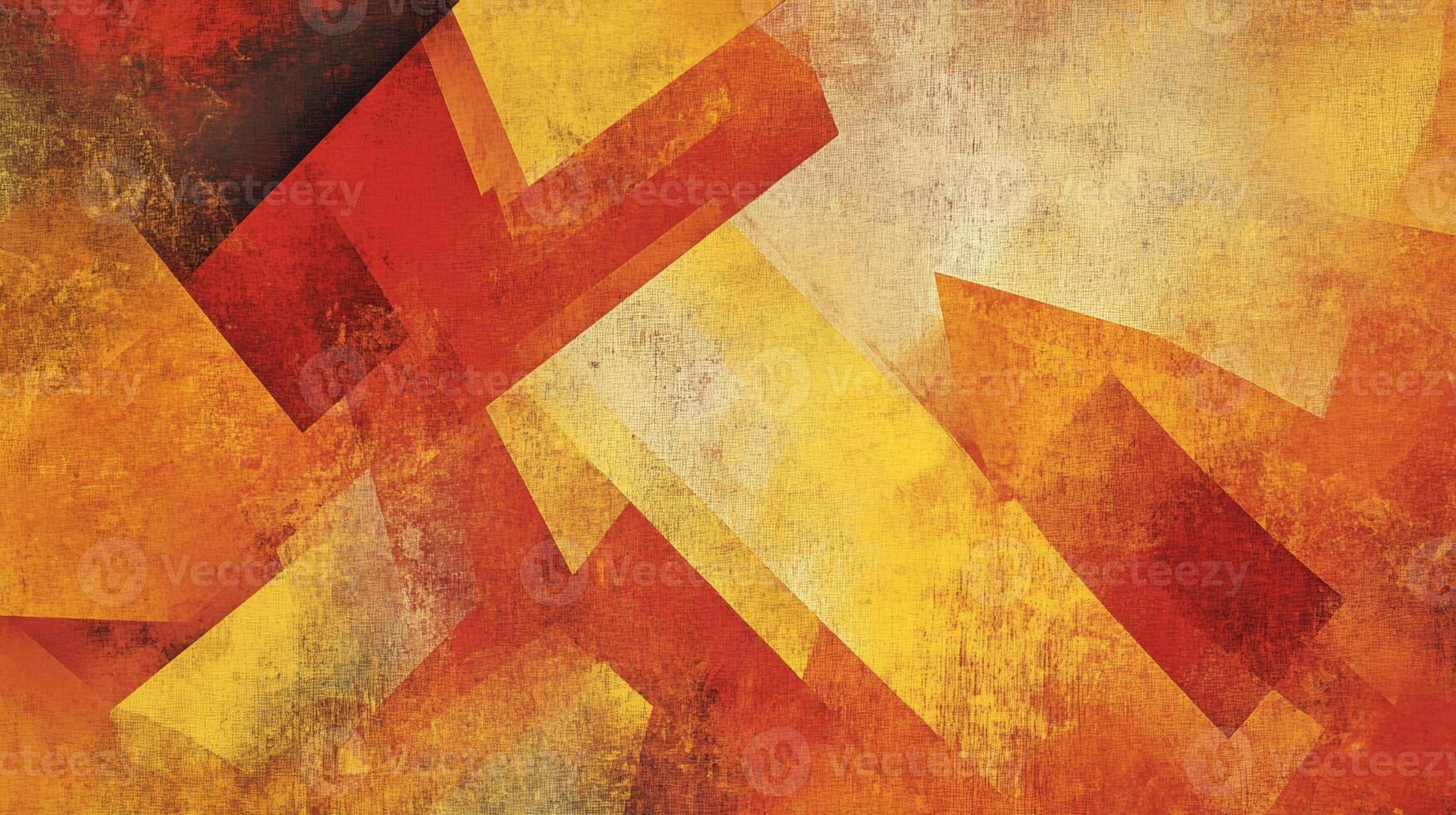A vibrant abstract geometric pattern featuring warm shades of orange and yellow, perfect for modern artistic projects or interior decor photo