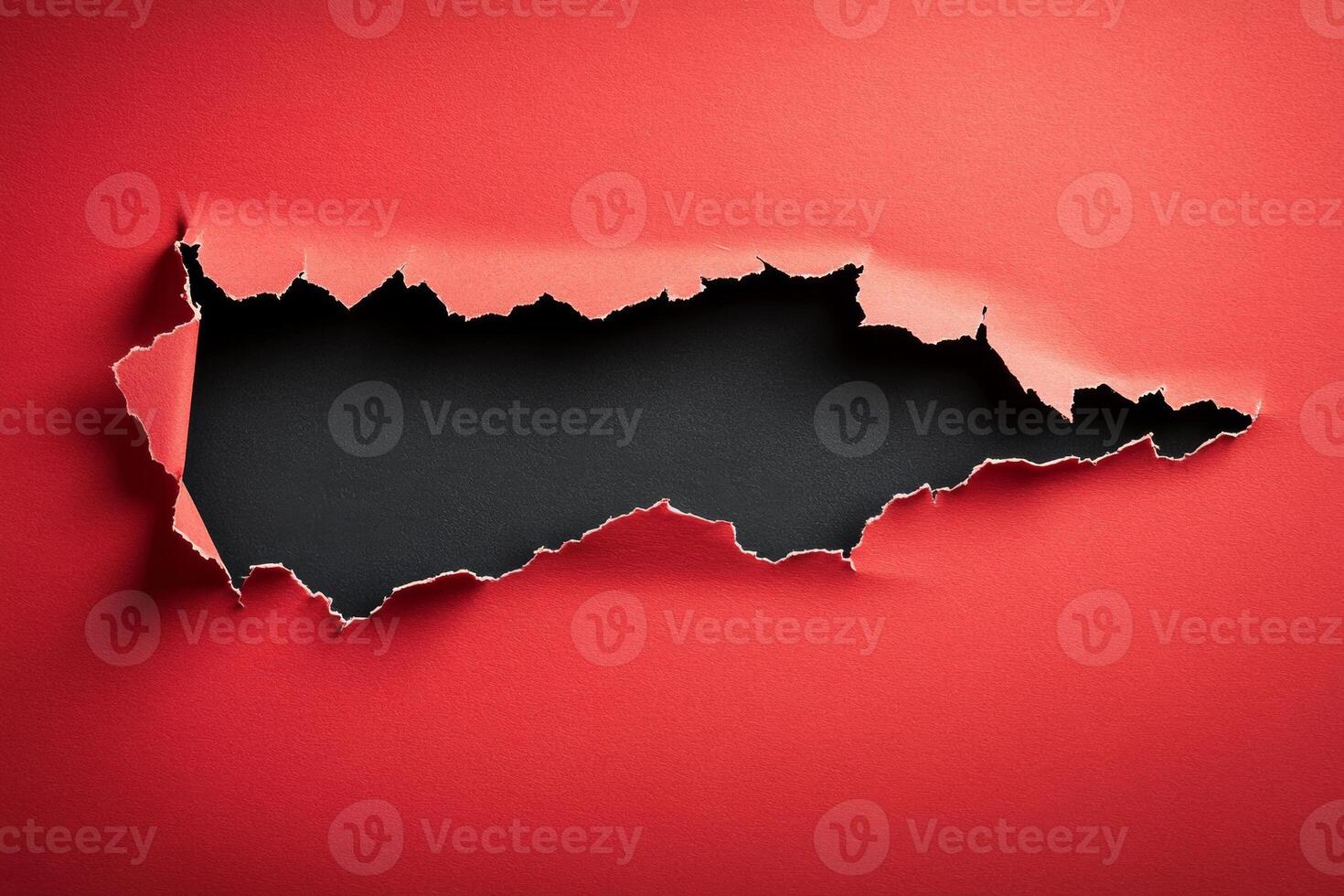 Exciting Black Friday Sale announcement featuring a unique torn paper effect on a vibrant red background photo