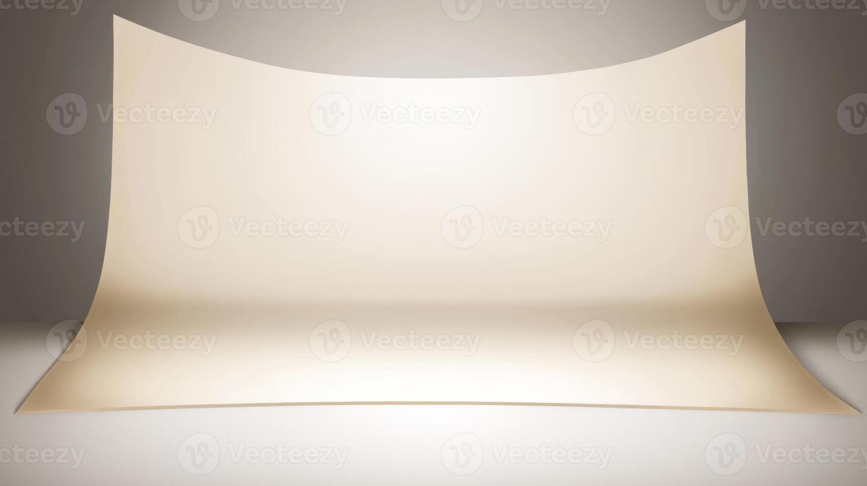 Smooth seamless backdrop in a studio setting ideal for professional photography sessions and productions during daylight hours photo