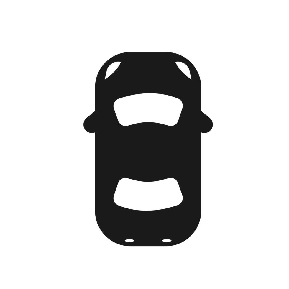 Car with top view. Stock illustration icon vector