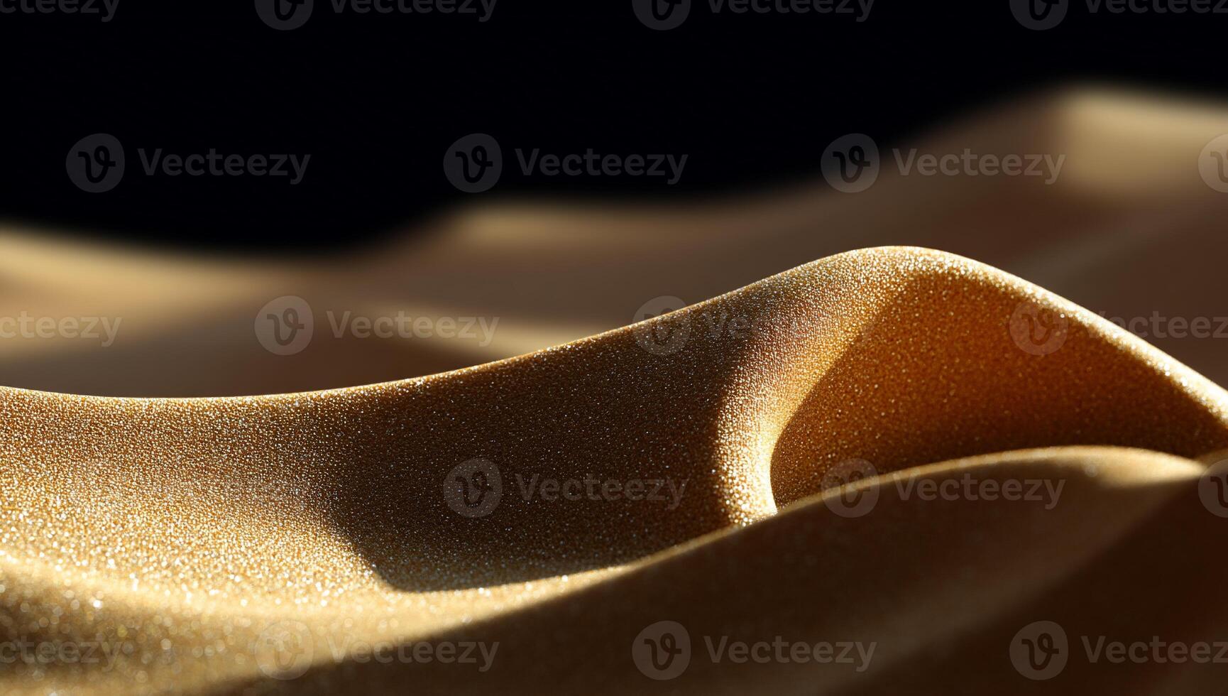 Close-up of textured, golden, undulating surface photo