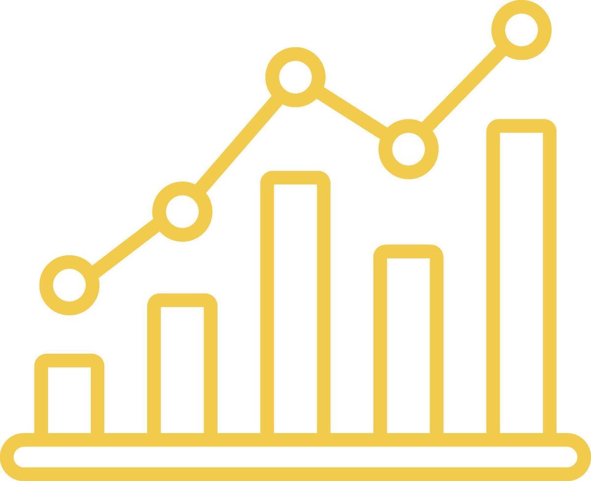 Analytic Line Icon vector