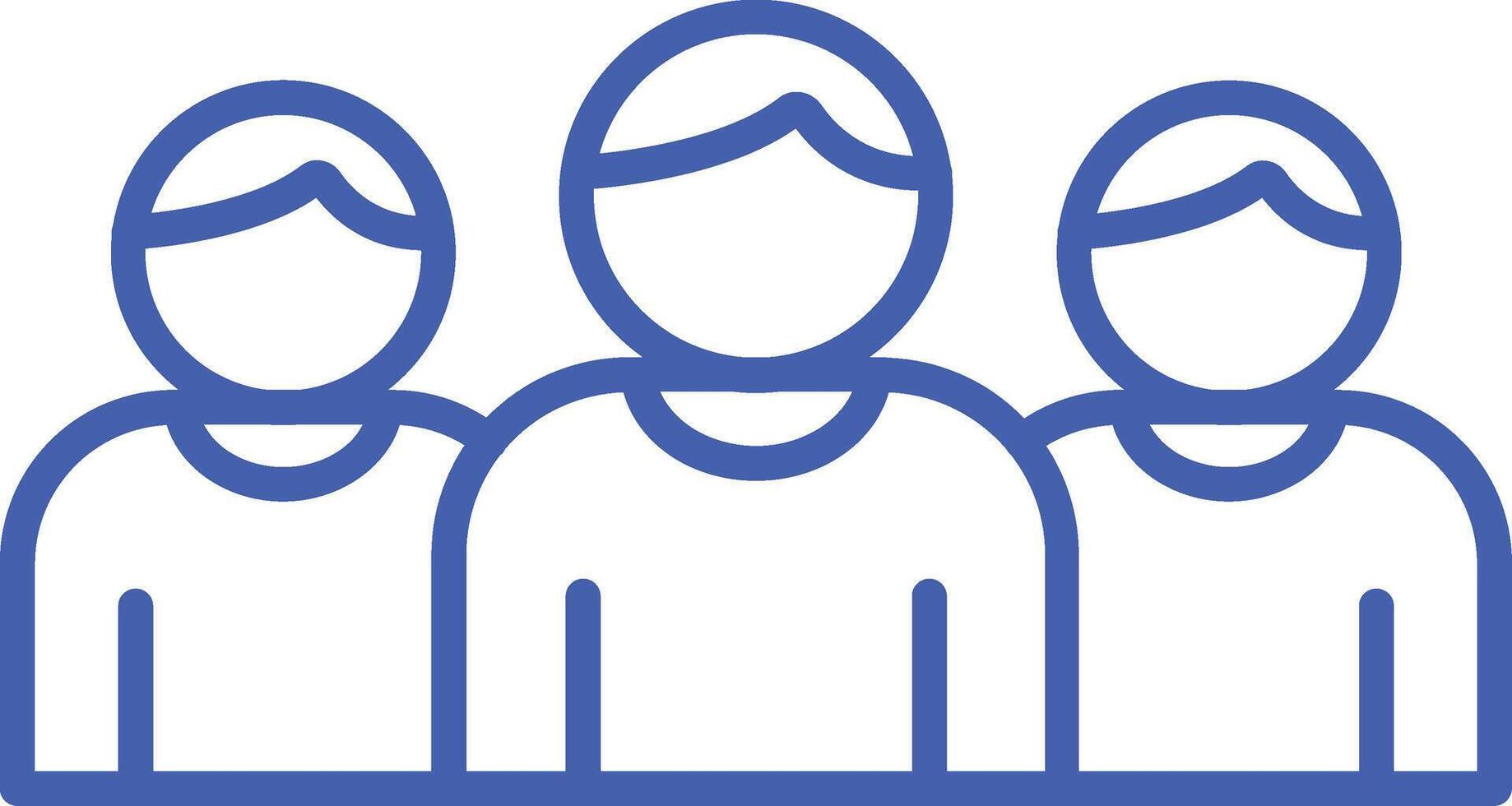 Team Line Icon vector