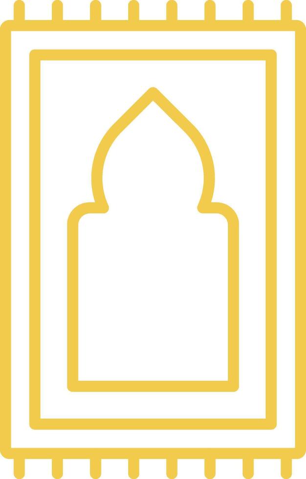 Sajadah Line Icon vector