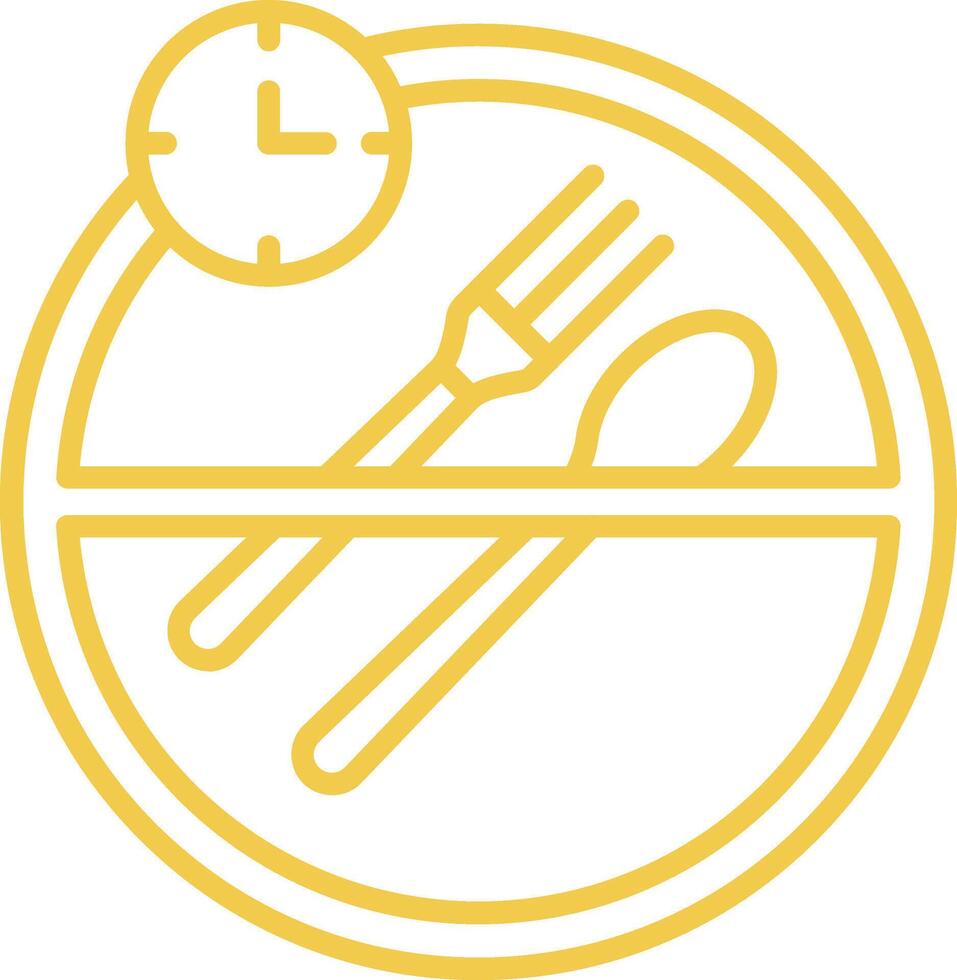 Fasting Line Icon vector
