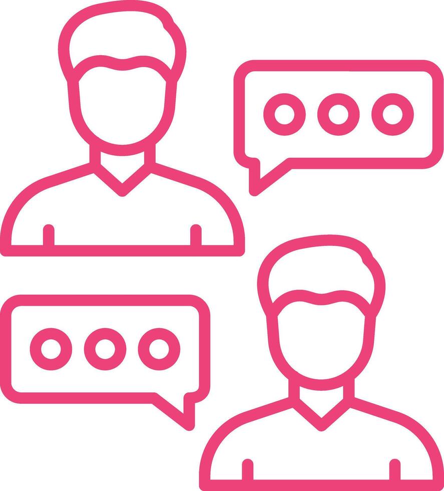 Conversation Line Icon vector