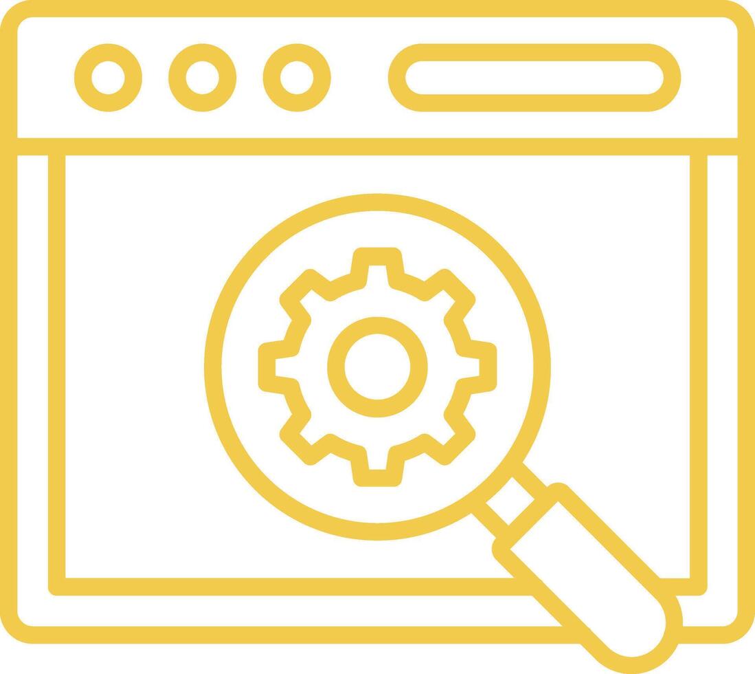 Search Engine Line Icon vector