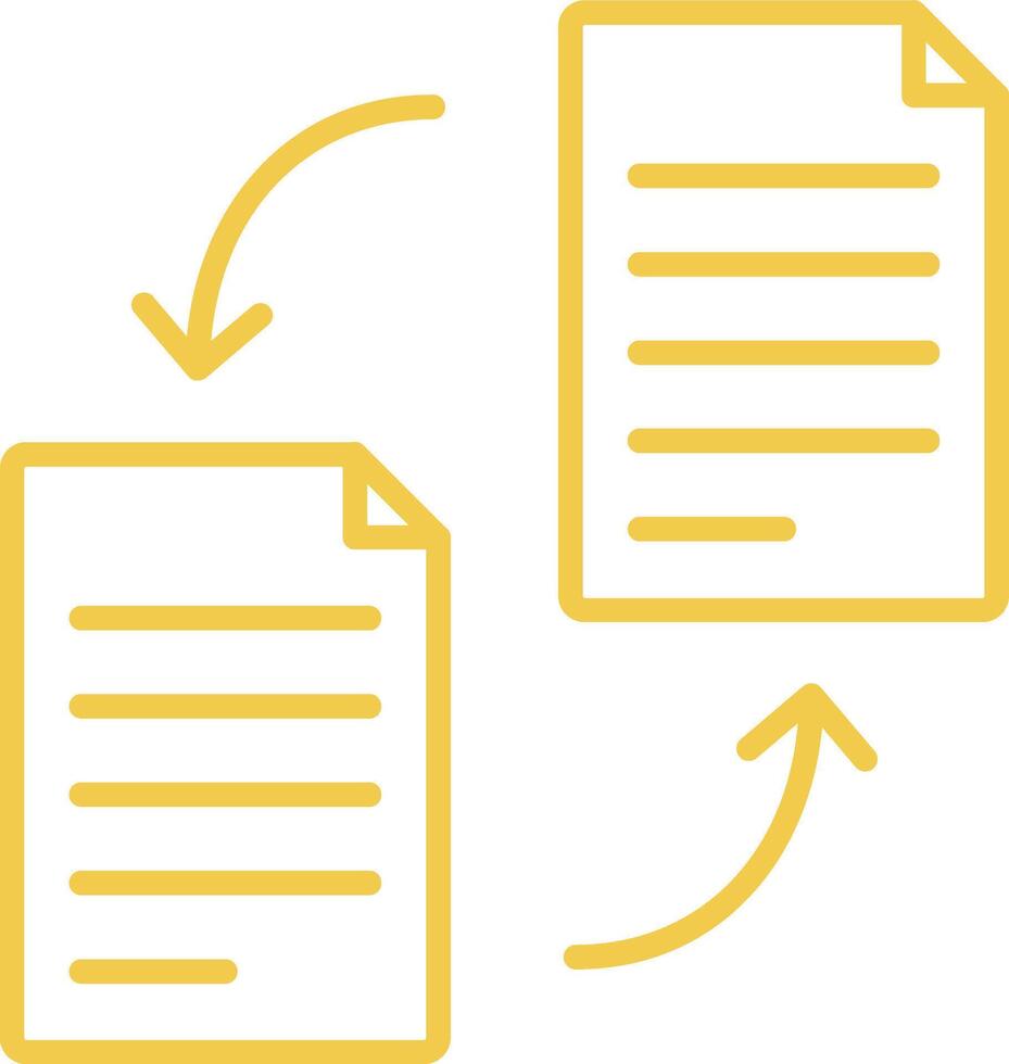 File Transfer Line Icon vector