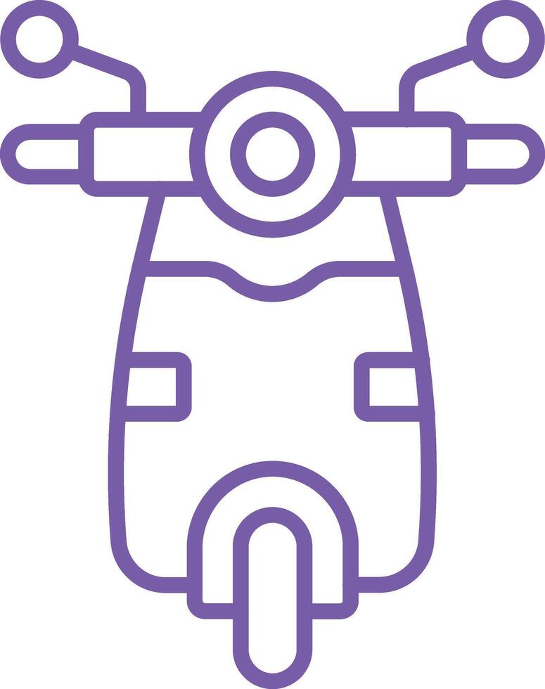 Scooter Line Icon vector